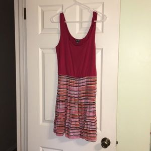 Red spring dress